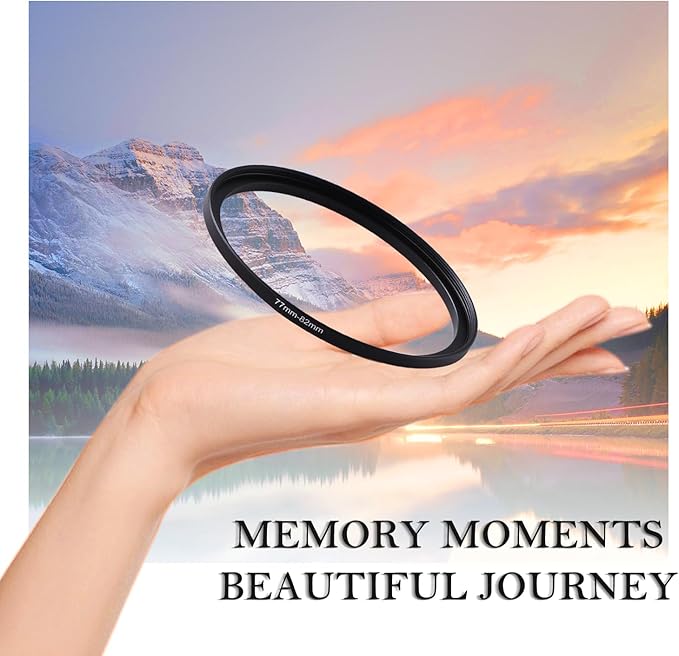 77-82mm Step-Up Ring Adapter, 77mm to 82mm Step Up Filter Ring - Image 2