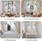Easter Window Curtains 72 Inch Long 2 Panel Set, Rod Pocket Long Curtains & - Image 8