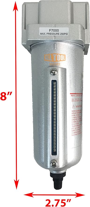 1/2" NPT HEAVY DUTY Industrial Grade Particulate Filter/Water Trap - Image 2