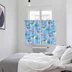2 Panel Kitchen Cafe Curtains, Desert Landscape Sunlight Filtering Nature Air - Image 4