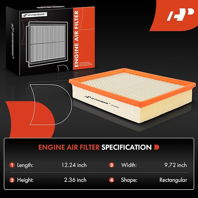 A-Premium Engine Air Filter Compatible - Image 2