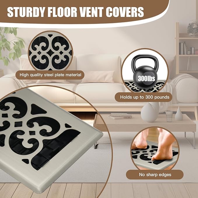 Floor Vents Register Decorative Floor Vent - Image 3