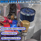 23mm Car Air Filter, 0.9'' High Flow Vent Valve Cover, Breather Filter - Image 6