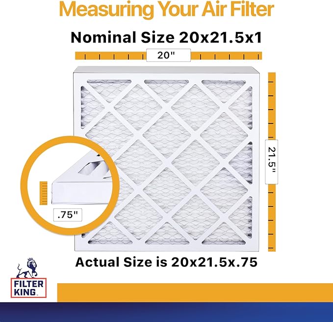 Filter King 20x21.5x1 Air Filter | 4-PACK | MERV 13 HVAC Pleated A/C Furnace - Image 2