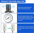 3/4" NPT Industrial Grade 3 Stage Air Drying System, Air Compressor Water - Image 5