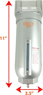 1" NPT SUPER DUTY Industrial Grade Particulate Filter/Water Trap - Image 2