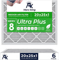 MervKing 20x25x1 Air Filter Actual Size: 19.7" x 24.7" x 0.75" MERV 8 MPR by MervKing