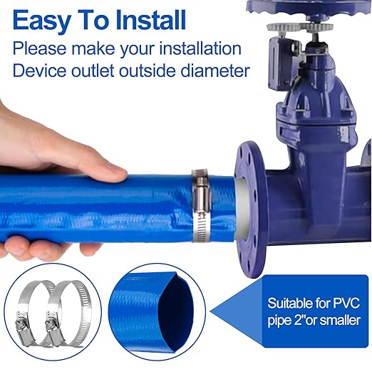 OCGIG 2" x 50 FT Pool Backwash Hose, Heavy-Duty Lay Flat Discharge PVC Hose - Image 3