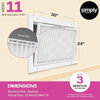 Simply 24x30x1 Air Filter, MERV 11, 12 Pack, - Image 3