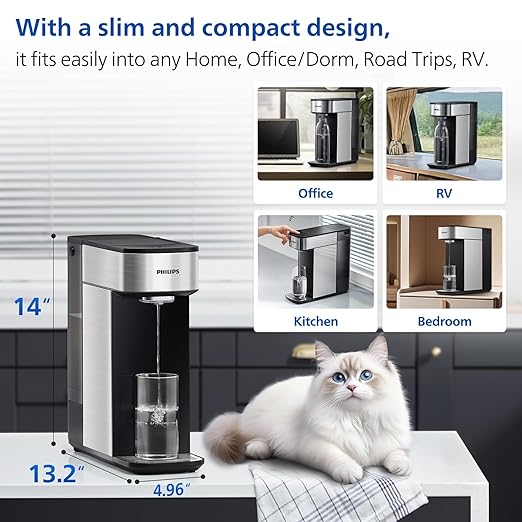 PHILIPS Reverse Osmosis Water Filter Countertop, Compact 5 Stage RO Water - Image 4