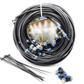 iRuiZhe Misting Cooling System Kit 59FT DIY Outdoor Mist Cooling Kit+21 Brass by iRuiZhe