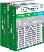 Filterbuy 21x21x5 Air Filter MERV 8 Essential Dust & Allergy Defense, by Filterbuy