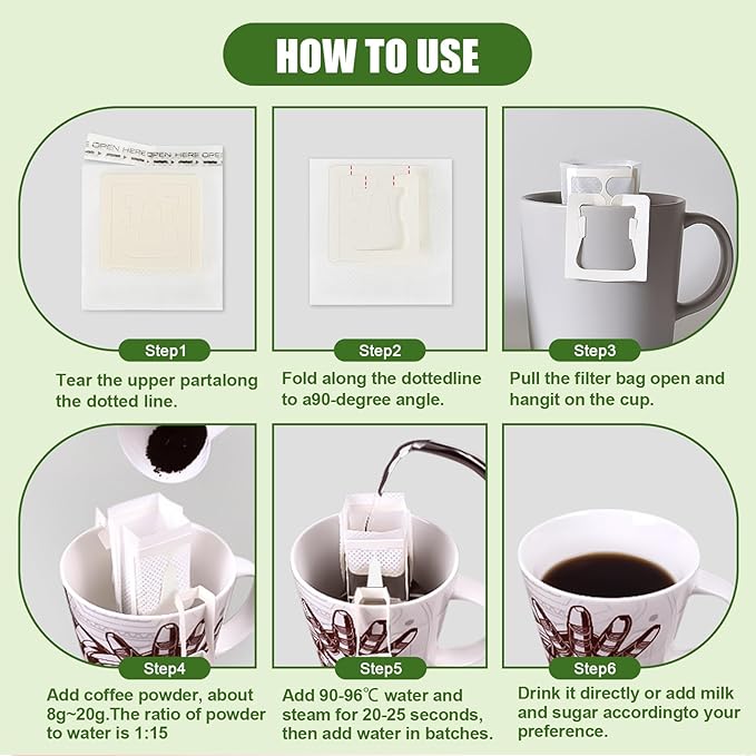 CARGEN 50Pcs Portable Coffee Filter Paper Bag - Image 5