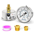 MEANLIN MEASURE 0~160Psi Dry Pressure Gauge Stainless Steel 1/8" NPT 2" FACE by MEANLINMEASURE