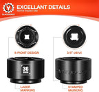 BLACKROBOT 36mm Low Profile Oil Filter Socket, 3/8" Drive 6-Point Oil Filter - Image 4