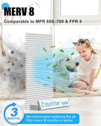 Reusable 14x25x1 Air Filter, 1 Foldable Frame + 6 Refills - Image 3