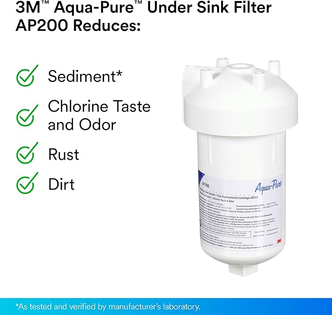 3M Aqua-Pure Under Sink Water Filter System AP200, Full Flow 1.75 Gallons per - Image 3