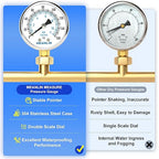 MEANLIN MEASURE 0~160Psi Dry Pressure Gauge Stainless Steel 1/4" NPT 2" FACE - Image 5