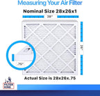 Filter King 28x26x1 Air Filter | 4-PACK | MERV 8 HVAC Pleated A/C Furnace - Image 2