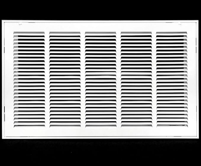HVAC Premium 25 x 10 Duct Opening Steel Return Air Filter Grille, by HVACPremium
