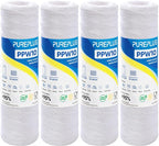 PUREPLUS 10 Micron 10"x2.5" Whole House String Wound Sediment Filter by PUREPLUS