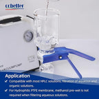 100 Pieces/Pack PTFE Disc Membrane Filters Hydrophilic 47mm Diameter 0.45µm - Image 4