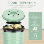 Vipush Compost Bin Kitchen Countertop Composter - Image 2