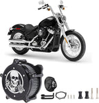 Motorcycle Air Filter Skull Style Air Cleaner - Image 7