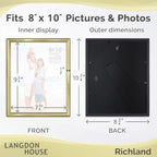 Langdon House 8x10 Picture Frames Set Distinguished Edging - Image 2