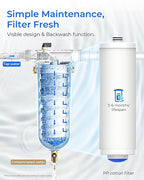 Waterdrop Mega Spin Down Sediment Filter, Reusable Whole House Water Filter - Image 6
