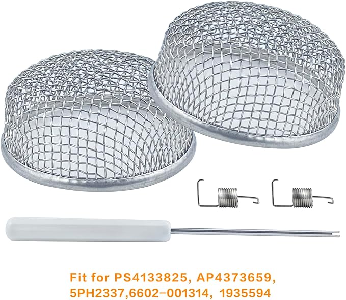 2 Pack RV Flying Insect Screen Furnace Vent Cover Bug Screens, 2.8 x 1.3 Inch - Image 5