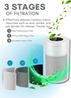 MEGAWISE Air Purifier for Home, Bedroom & Office, H13 True HEPA Filter - Image 2