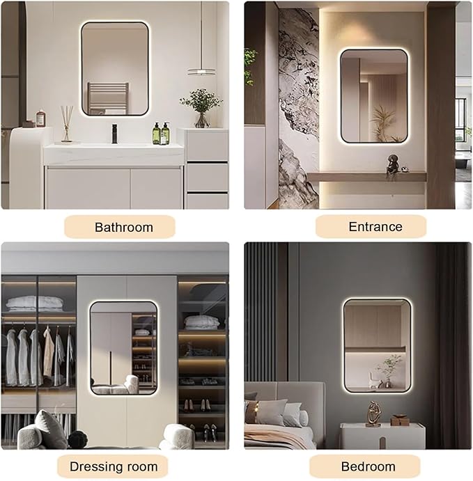 Bathroom Mirror with LED Lights，Bathroom Led Mirror ，Backlit Bathroom Mirror - Image 8