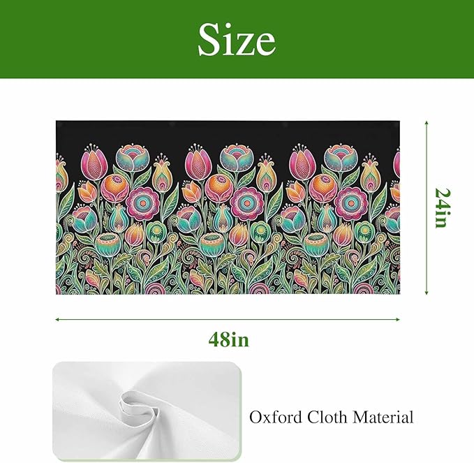 Fluorescent Light Covers for Ceiling Lights Colorful Flowers Magnetic Light - Image 7