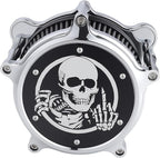 Motorcycle Air Filter Skull Style Air Cleaner - Image 9