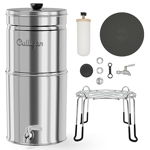Culligan MaxClear 3 Gallon Gravity Water Filter System, Polished - Image 6