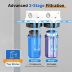 PUREPLUS 2-Stage Whole House Water Filtration System, Heavy Metals & Rust - Image 5