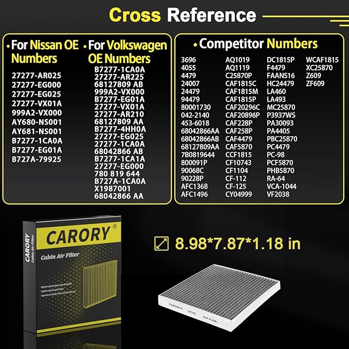 Cabin Air Filter w/Activated Carbon - Image 3