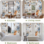 Thanksgiving Pumpkin Window Curtains 72 Inch Long 2 Panel Set, Rod Pocket Long - Image 8