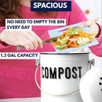 Granrosi Countertop Compost Bin Kitchen - Image 3