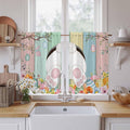 Easter Kitchen Curtains 54 Inch Long 2 Panel Set, Rod Pocket Window Curtains by Unknown