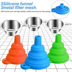 Boao 6 Pack Resin Funnels Filter 3D Printer Accessories Include Collapsible - Image 4