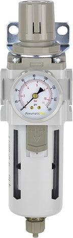 PneumaticPlus SAW400-N04BG Compressed Air Filter Regulator Piggyback Combo 1/2" - Image 2