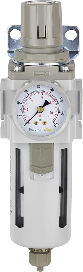 PneumaticPlus SAW400-N04BG Compressed Air Filter Regulator Piggyback Combo 1/2" - Image 2