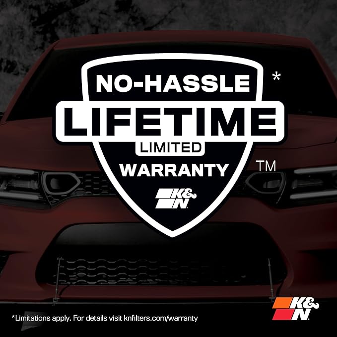 K&N Engine Air Filter: Increase Power & Acceleration, Replacement Car Air - Image 7