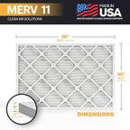 BNX TruFilter 20x30x1 Air Filter MERV 11 - Image 2
