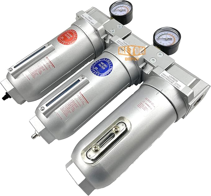 1" NPT SUPER DUTY Industrial Grade 3 Stages Filter Coalescing Desiccant Dryer - Image 3