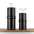 Boroux Compact Gravity-Fed Countertop Stainless Steel Water Filter System | 1.8 - Image 2