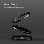 Urth 43mm Magnetic UV, Circular Polarizing, ND1000 Lens Filter Kit - Image 2