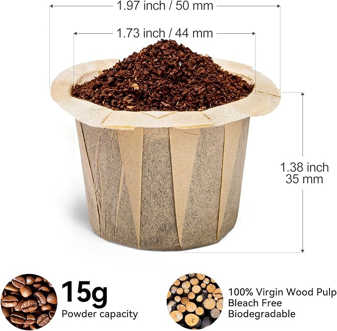 100 Count Fanativita K Cup Coffee Filters Disposable - Image 3
